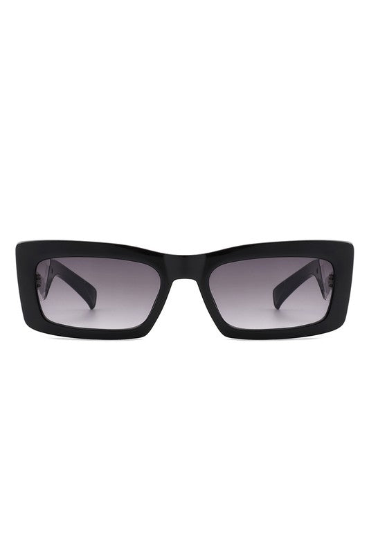 Rectangle Narrow Slim Retro Square Sunglasses