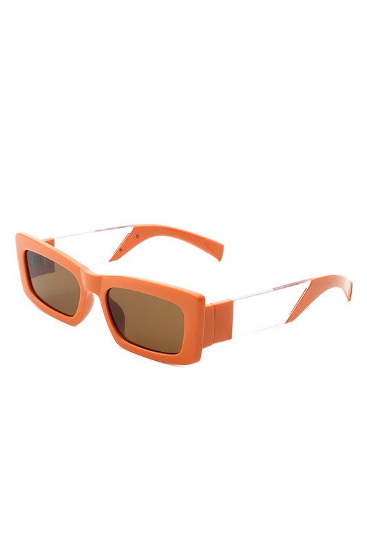 Rectangle Narrow Slim Retro Square Sunglasses