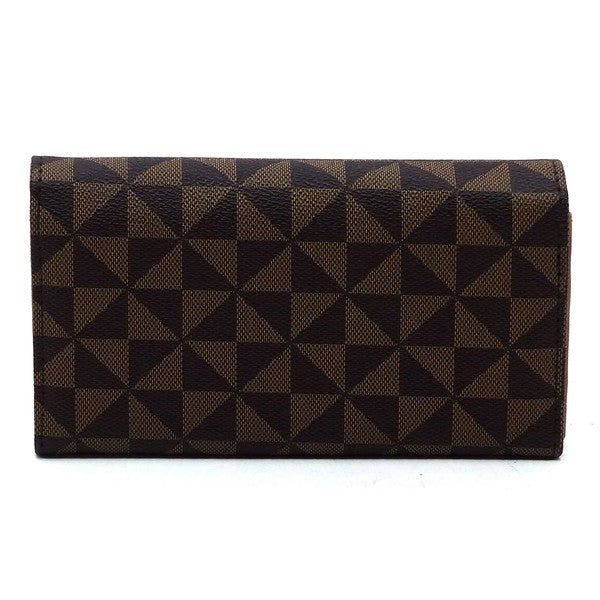 Monogram Tri-fold Clutch Wallet Cell Phone Wallet