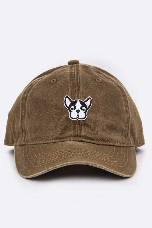 French Bulldog Patch Cotton Cap