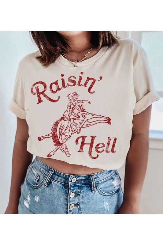 RAISIN HELL GRAPHIC T-SHIRT