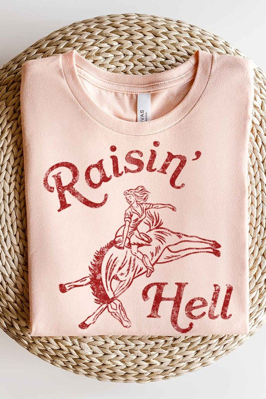 RAISIN HELL GRAPHIC T-SHIRT