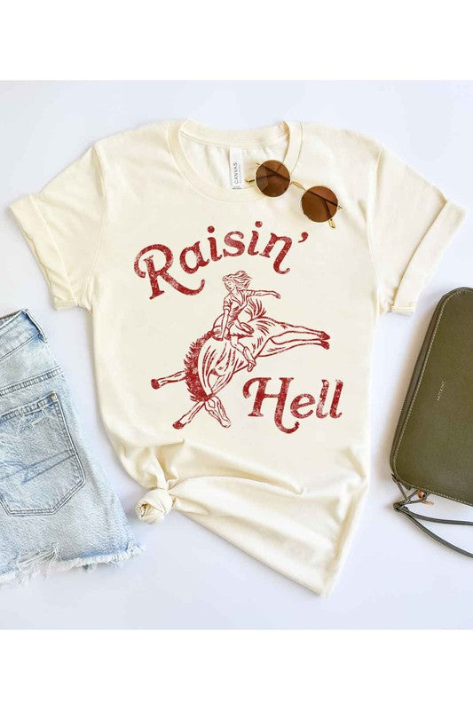 RAISIN HELL GRAPHIC T-SHIRT