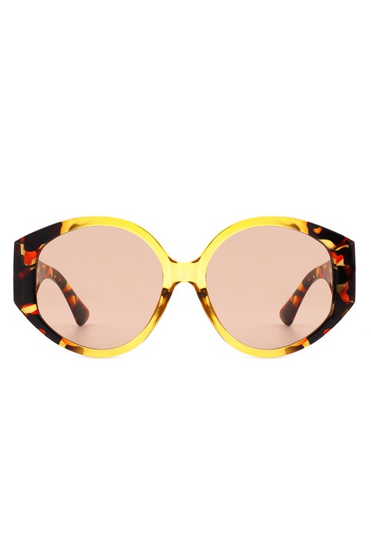 Women Round Oversize Oval Fashion Sunglasses