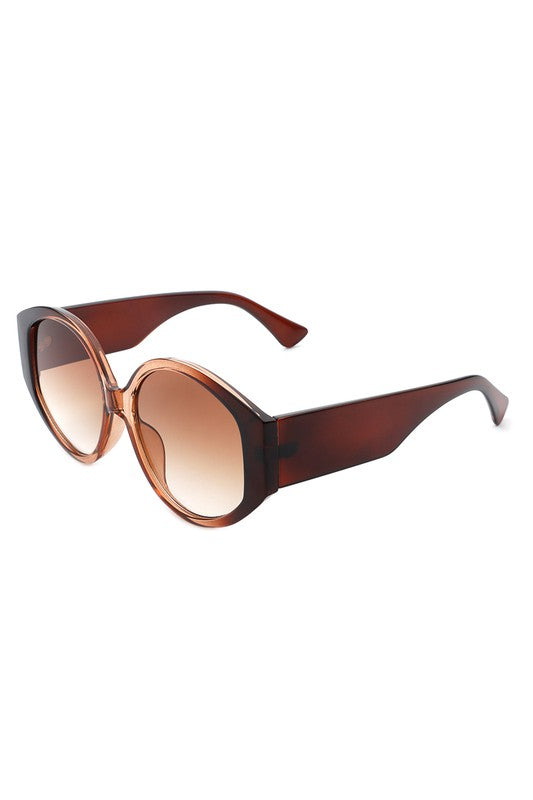 Women Round Oversize Oval Fashion Sunglasses