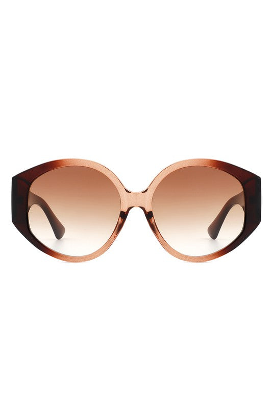 Women Round Oversize Oval Fashion Sunglasses