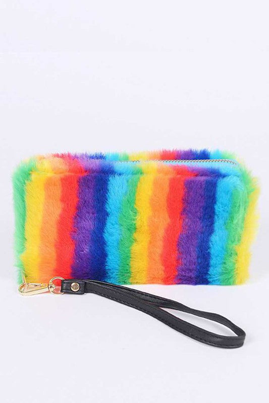 Pride Rainbow Fury Wristlet Wallet