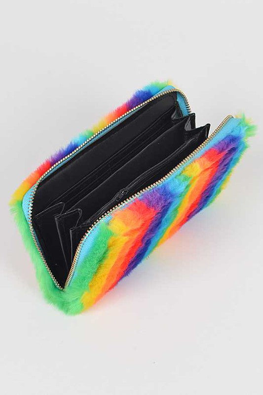 Pride Rainbow Fury Wristlet Wallet