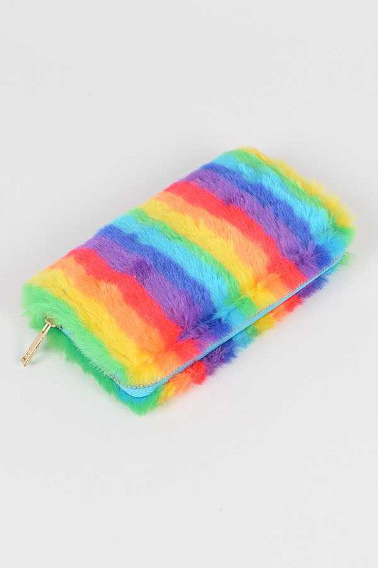 Pride Rainbow Fury Wristlet Wallet