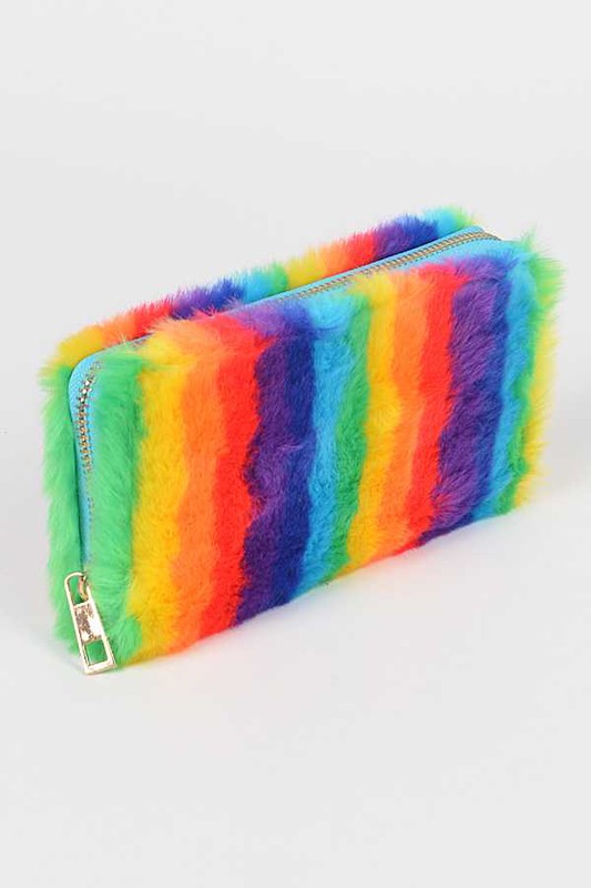 Pride Rainbow Fury Wristlet Wallet