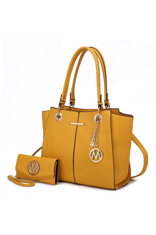 MKF Ivy Tote Handbag with Wallet Crossover by Mia