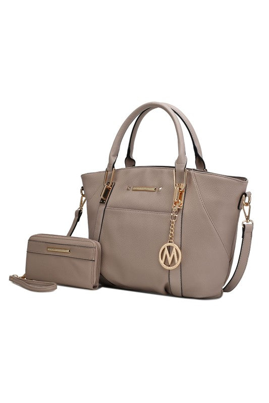 MKF Darielle Satchel Handbag with Wallet by Mia k