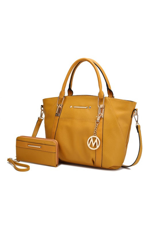 MKF Darielle Satchel Handbag with Wallet by Mia k