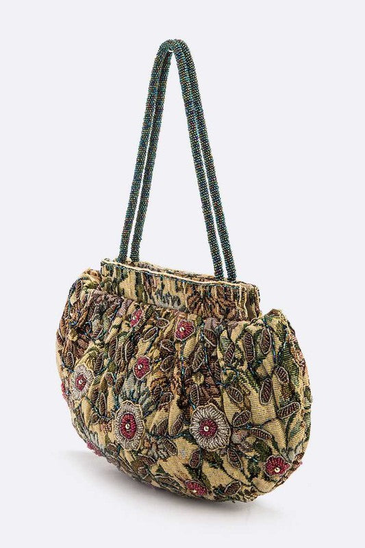 Beading Embroidered Statement Shoulder Bag