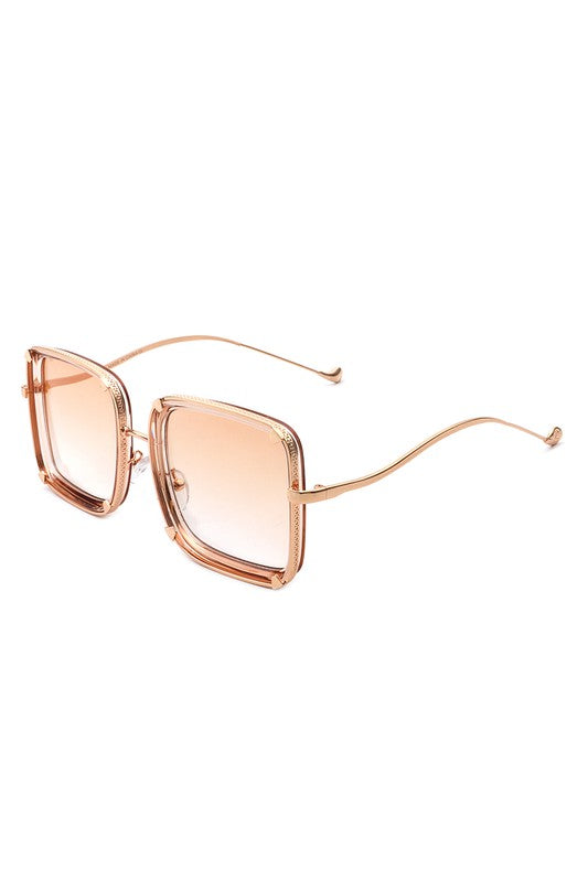 Classic Square Retro Tinted Fashion Sunglasses