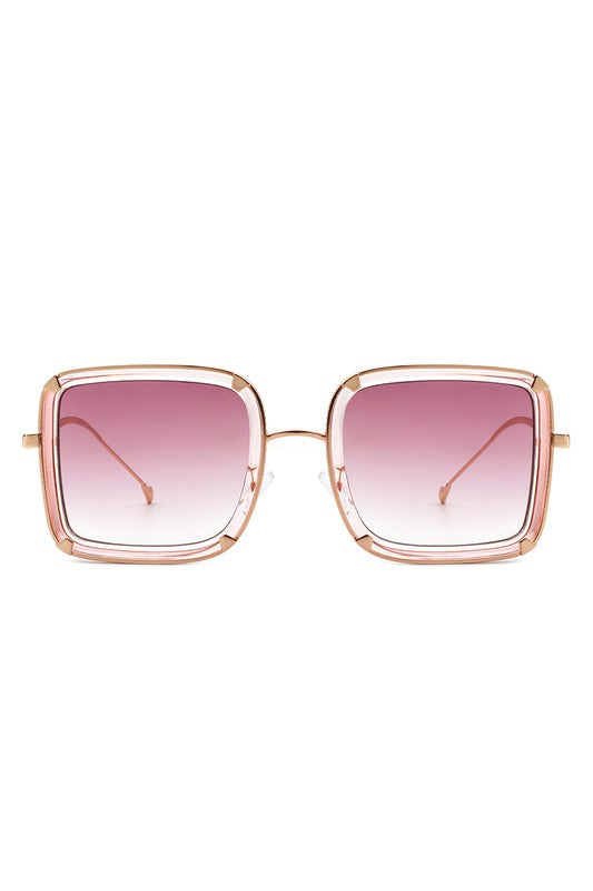 Classic Square Retro Tinted Fashion Sunglasses