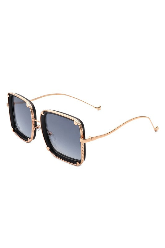 Classic Square Retro Tinted Fashion Sunglasses