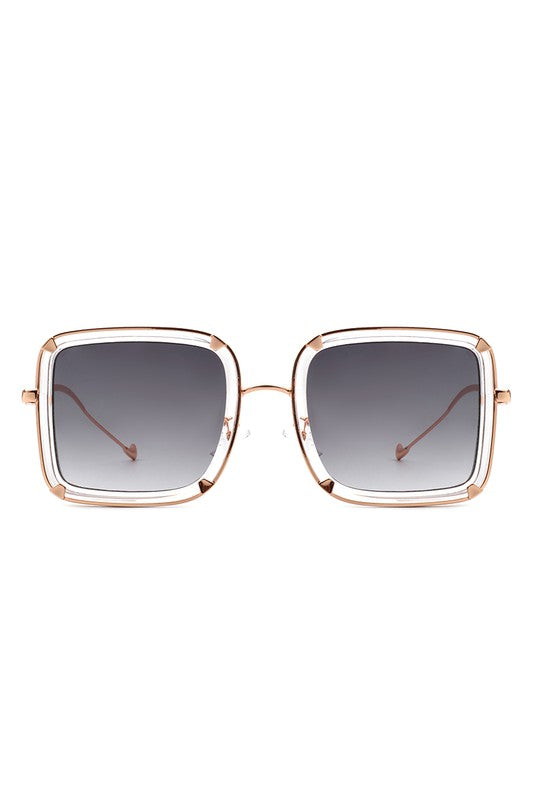 Classic Square Retro Tinted Fashion Sunglasses