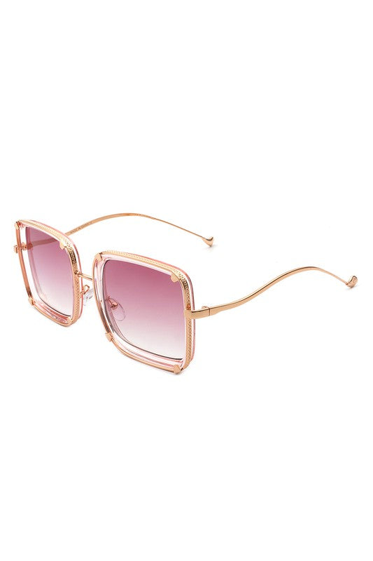 Classic Square Retro Tinted Fashion Sunglasses