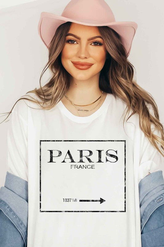 PARIS FRANCE GRAPHIC TEE / T-SHIRT