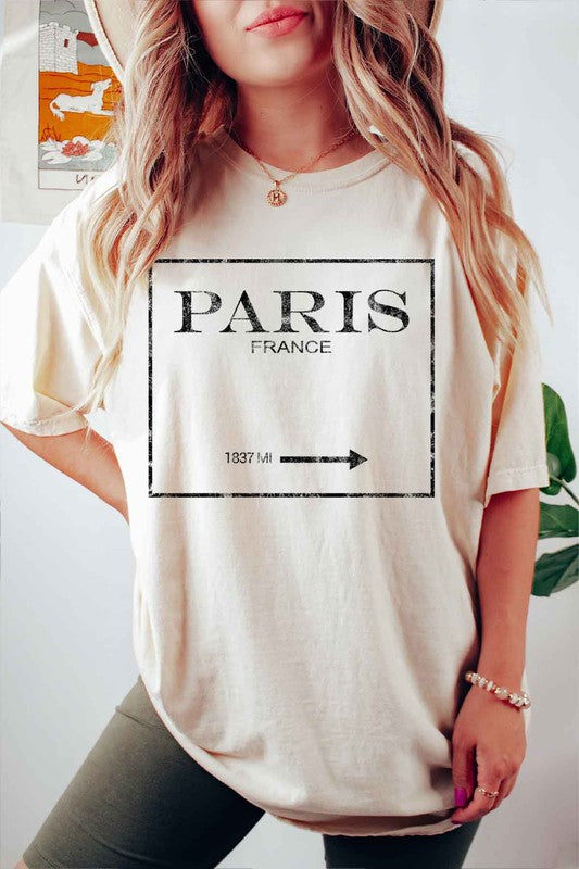 PARIS FRANCE GRAPHIC PLUS SIZE TEE / T-SHIRT