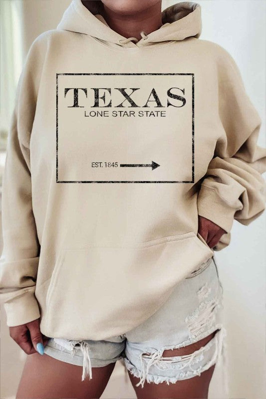 TEXAS LONE STAR STATE GRAPHIC HOODIE