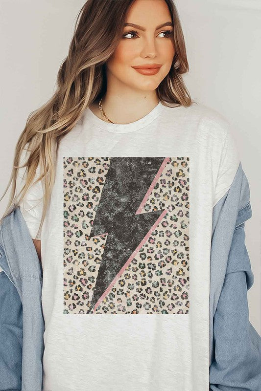 LEOPARD LIGHTNING GRAPHIC TEE / T-SHIRT