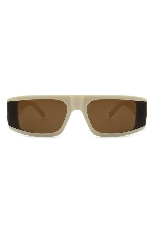 Rectangle Flat Top Retro Fashion Sunglasses