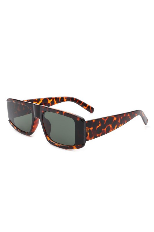 Rectangle Flat Top Retro Fashion Sunglasses