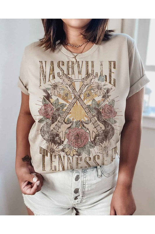 NASHVILLE TENNESSEE GRAPHIC T-SHIRT