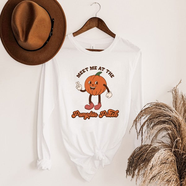 Meet Me At The Pumpkin Patch Pumpkin Long Sleeve