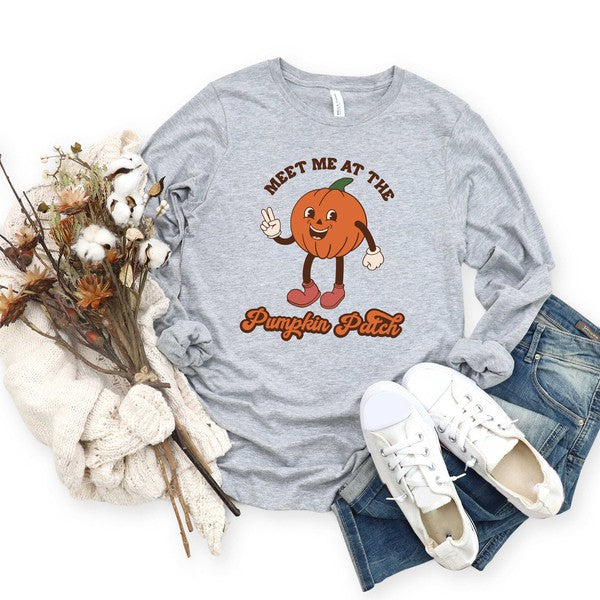 Meet Me At The Pumpkin Patch Pumpkin Long Sleeve