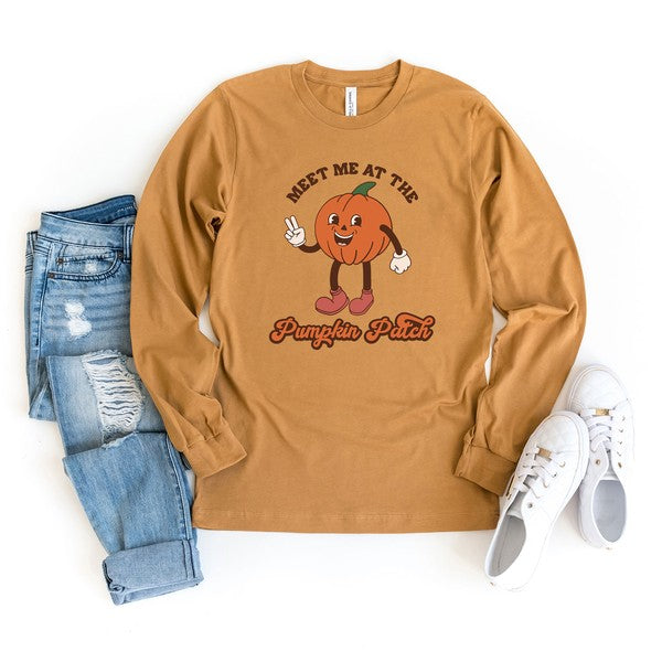 Meet Me At The Pumpkin Patch Pumpkin Long Sleeve