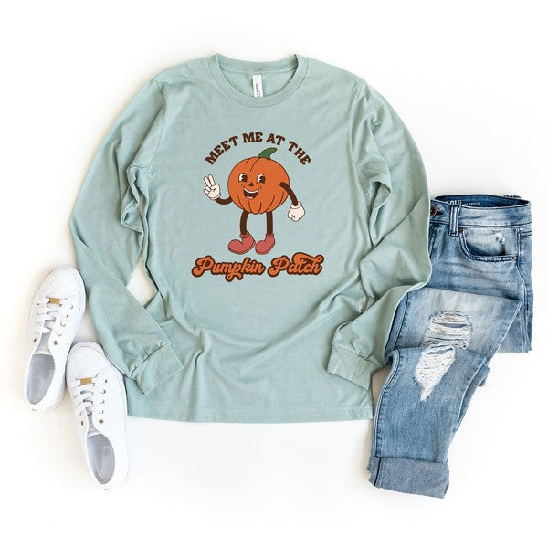 Meet Me At The Pumpkin Patch Pumpkin Long Sleeve