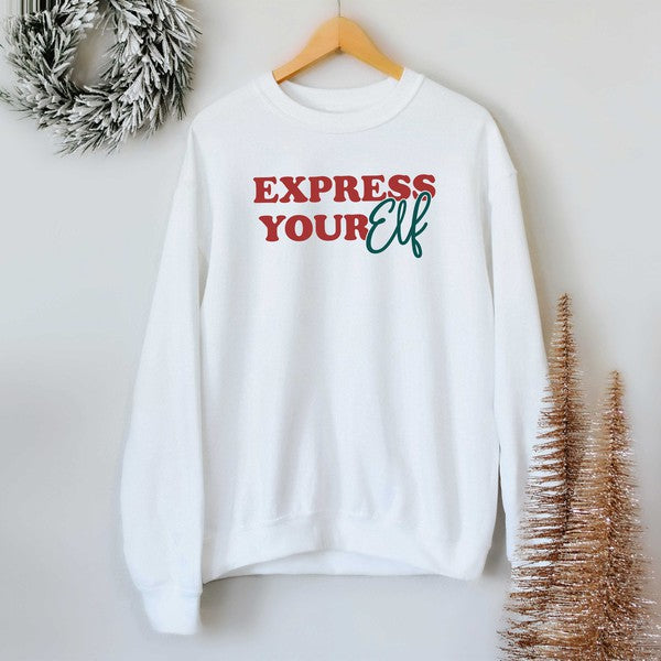 Express Your Elf Graphic Sweatshirt