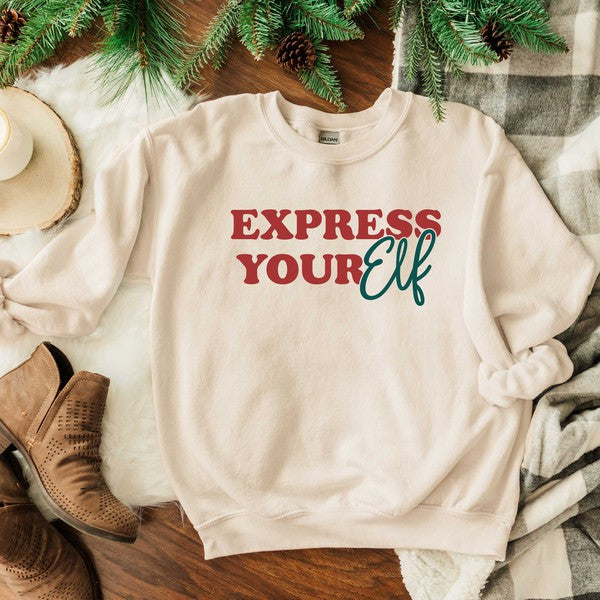 Express Your Elf Graphic Sweatshirt