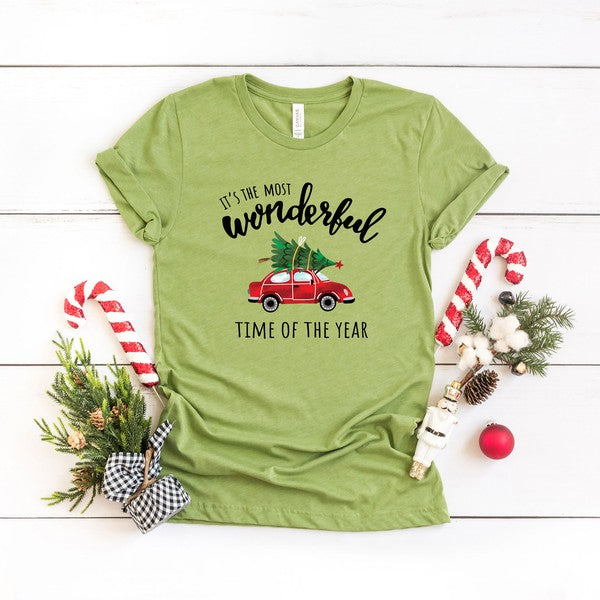 It's The Most Wonderful Time Car Short Sleeve Tee