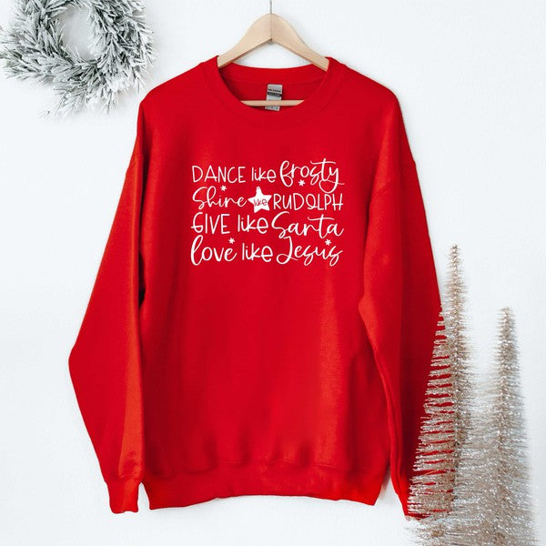 Give Like Santa Graphic Sweatshirt