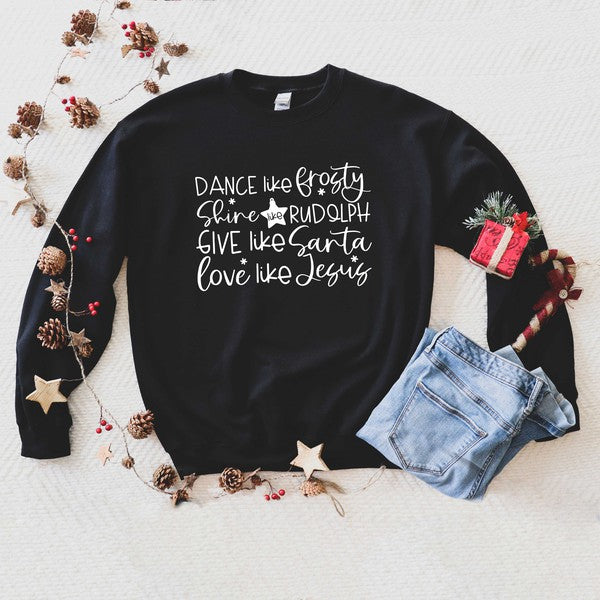 Give Like Santa Graphic Sweatshirt