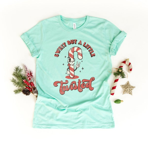 A Little Twisted Candy Cane Short Sleeve Tee