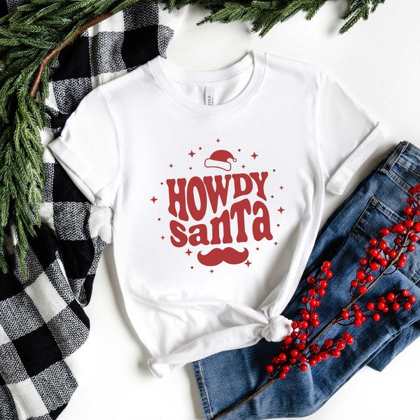 Howdy Santa Short Sleeve Graphic Tee