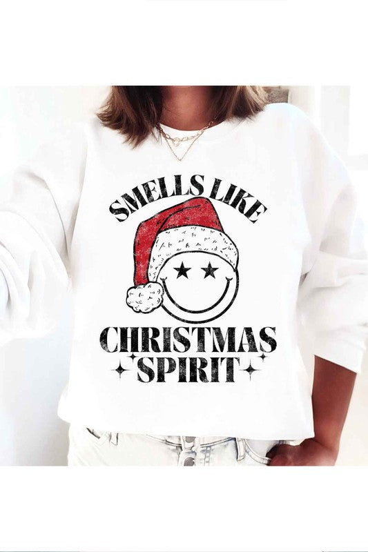 CHRISTMAS SPIRIT GRAPHIC SWEATSHIRT PLUS SIZE