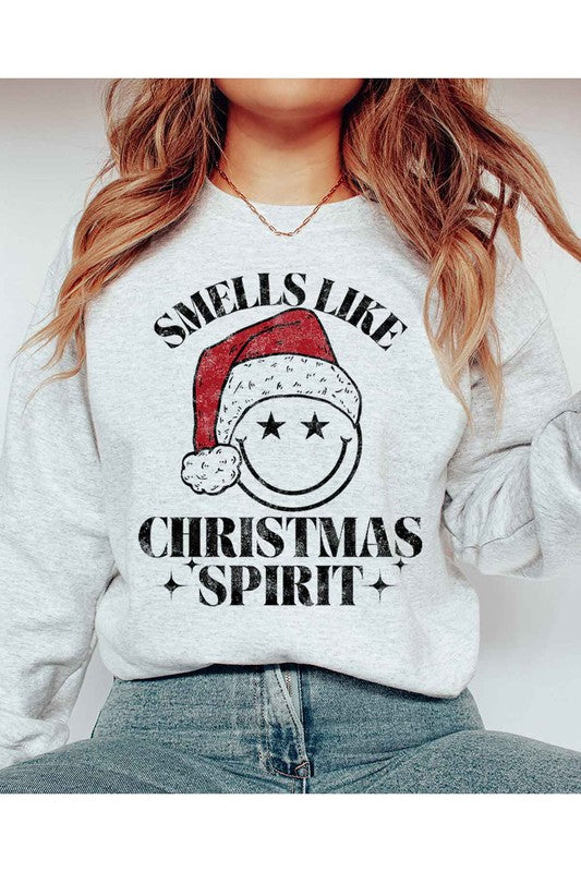 CHRISTMAS SPIRIT GRAPHIC SWEATSHIRT PLUS SIZE