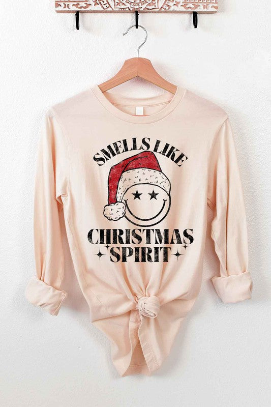 CHRISTMAS SPIRIT LONG SLEEVE TEE