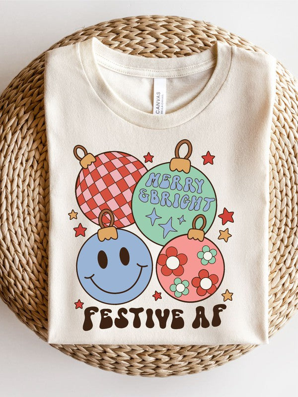 Merry & Bright Festive AF Short Sleeve Tee