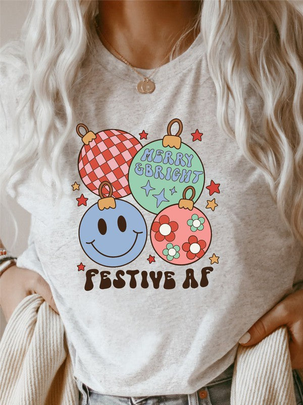 Merry & Bright Festive AF Short Sleeve Tee