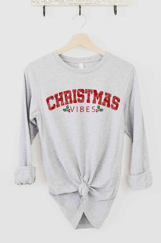 CHRISTMAS VIBES LONG SLEEVE TEE