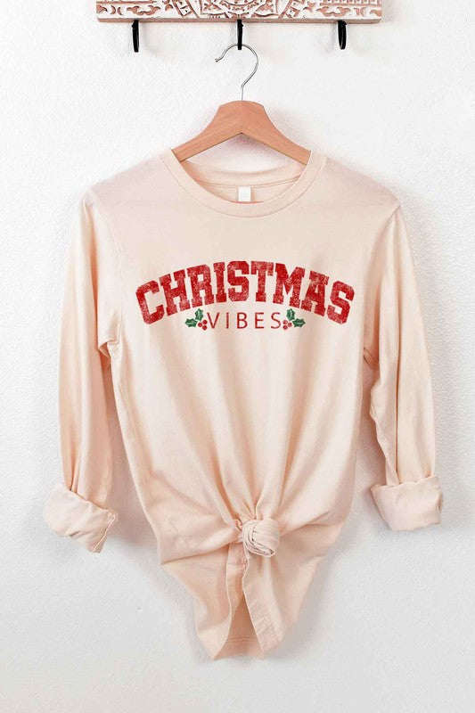 CHRISTMAS VIBES LONG SLEEVE TEE