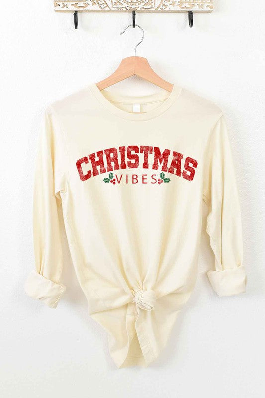 CHRISTMAS VIBES LONG SLEEVE TEE