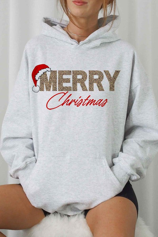 MERRY CHRISTMAS GRAPHIC HOODIE